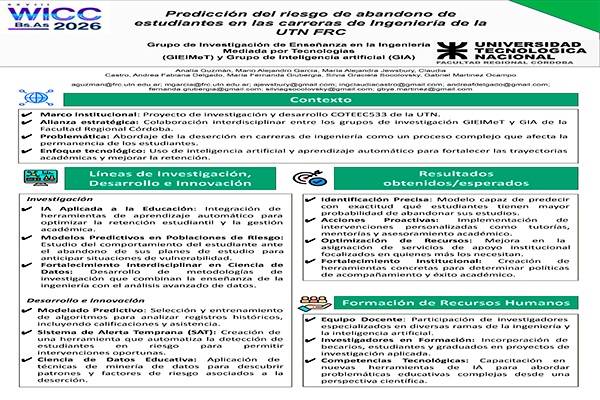 Predicción del Riesgo de Abandono de Estudiantes en las Carreras de Ingeniería de la UTN FRC
